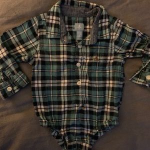 Baby Gap 12-18 month boys flannel onesie